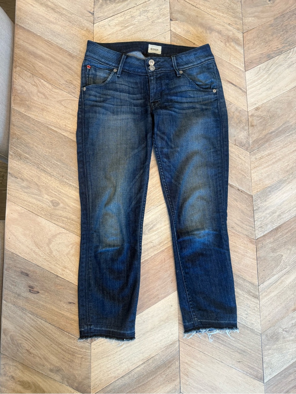 Hudson jeans Colin Flap skinny crop size 25